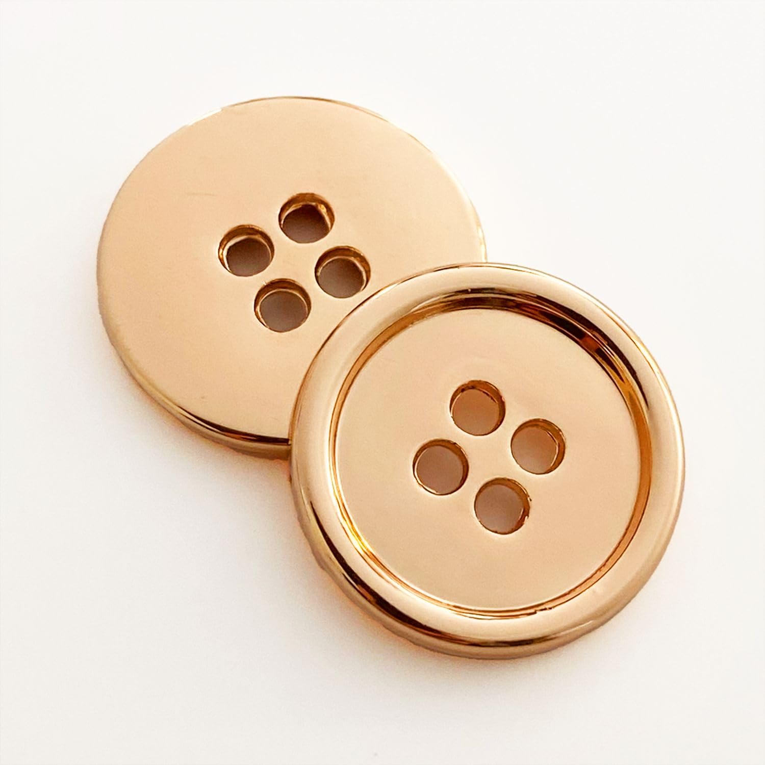 Amazon | haoa ボタン 4つ穴ボタン 金属ボタン 金ボタン ゴールド